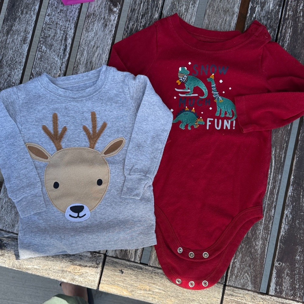 Carter's Holiday Baby Onesie & Shirt
